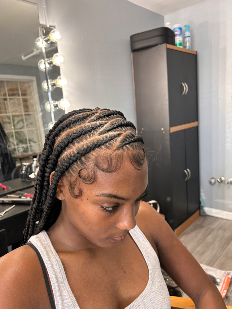 Tribal Braids With A Design