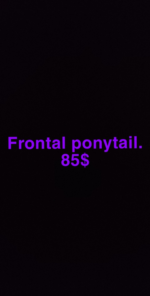 Frontal Ponytail