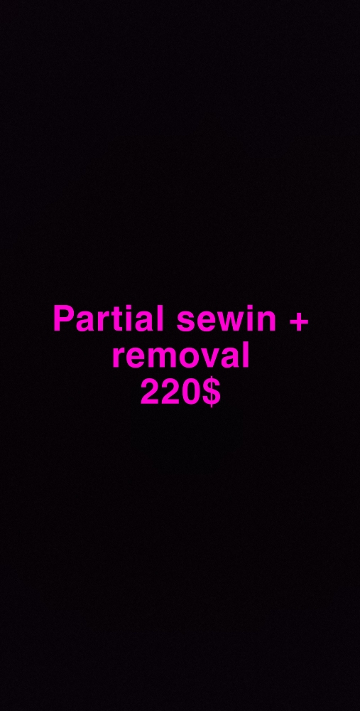 Partiel Sewin+Removal+ Wash