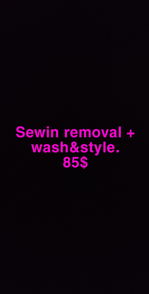 Sewin Removal+Wash+Style