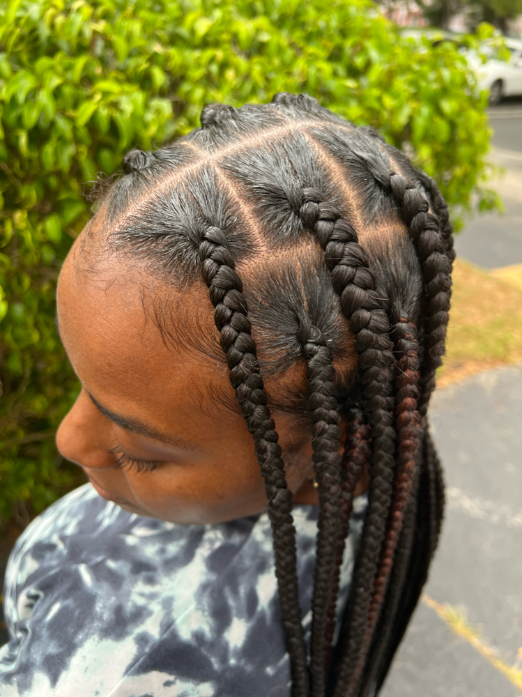 L Knotless Braids
