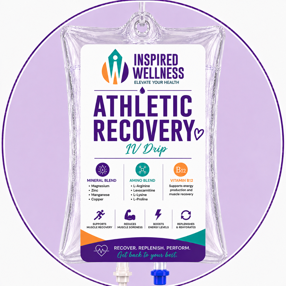Athletic Recovery IV Drip 💪🏻🔋 at Inspired Wellness in Hallandale Beach, FL
