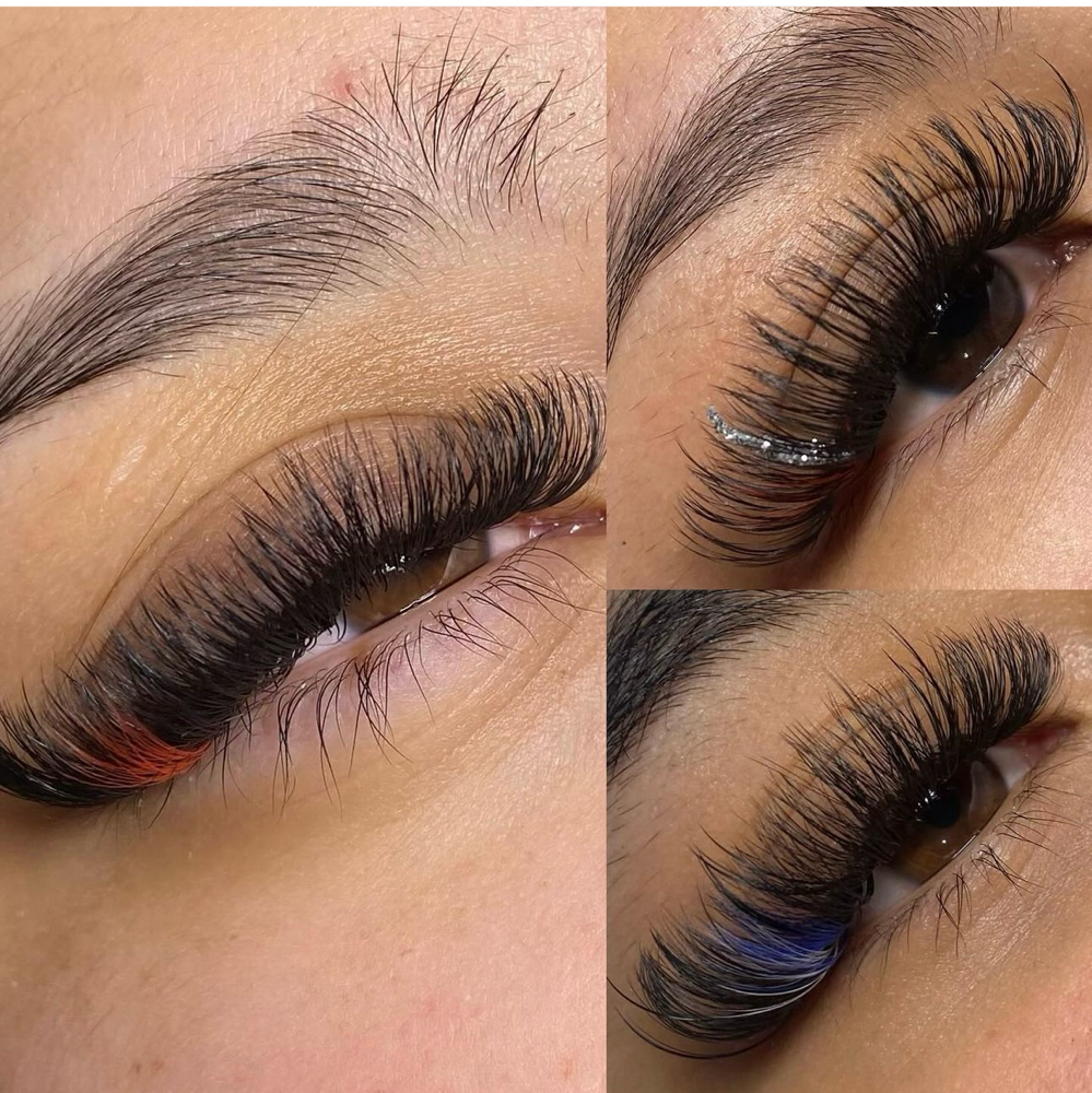 Add Color/Glitter Lashes