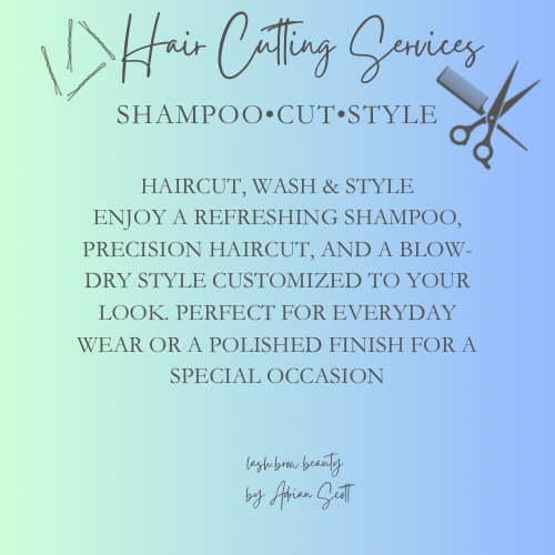 Shampoo, Cut, Style