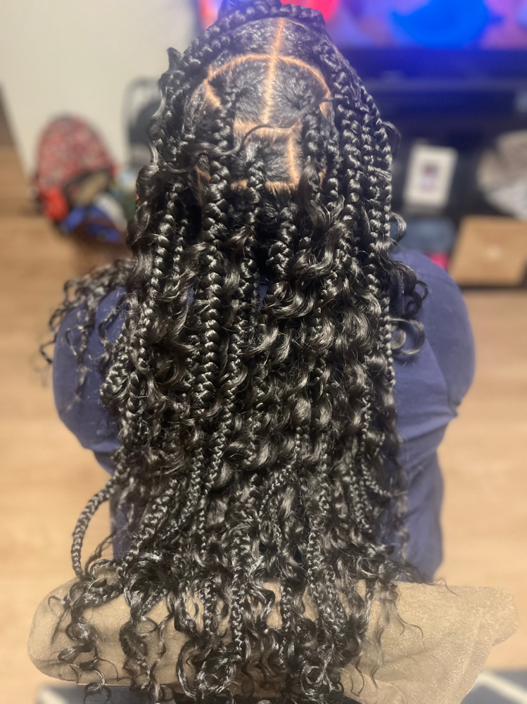 Large Knotless Braids