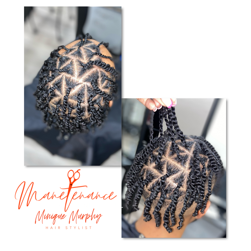Men’s Two Strand Twist (Full Head)