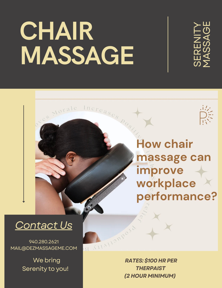 2.5 Hour Chair Massage