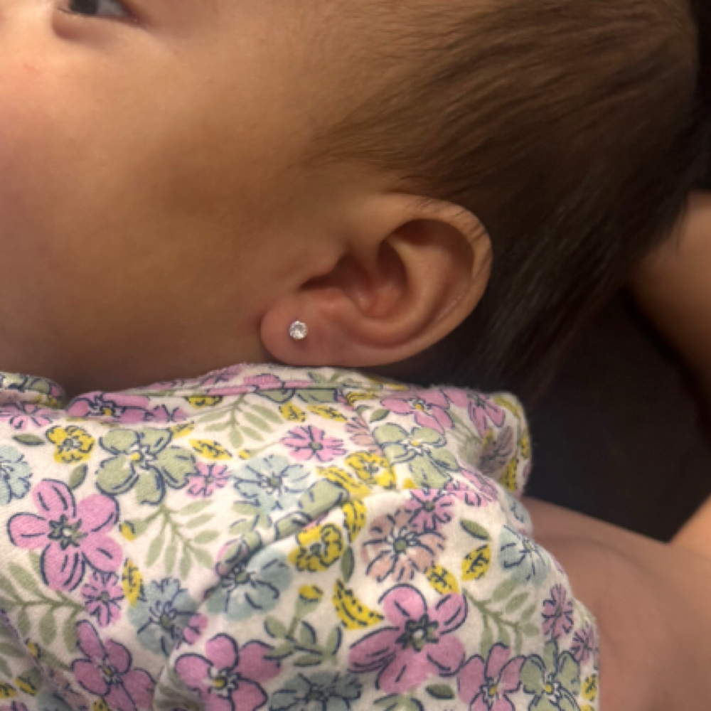 Infants Piercing (own Earrings) at JCR Piercings in Gurnee, IL