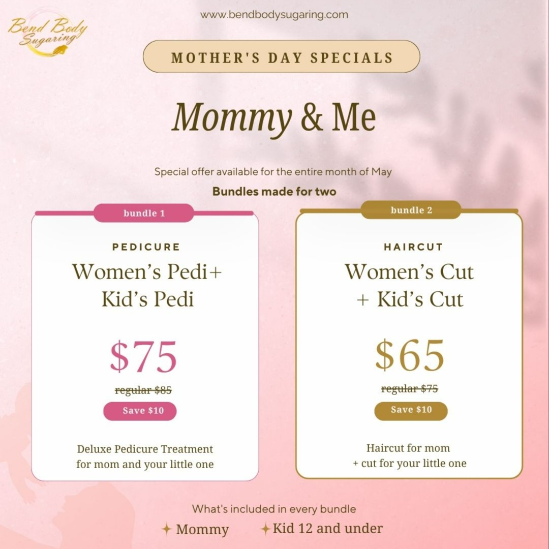 PROMO: Mommy and Me Haircut at Bend Body Sugaring Salon & Spa in Bend, OR