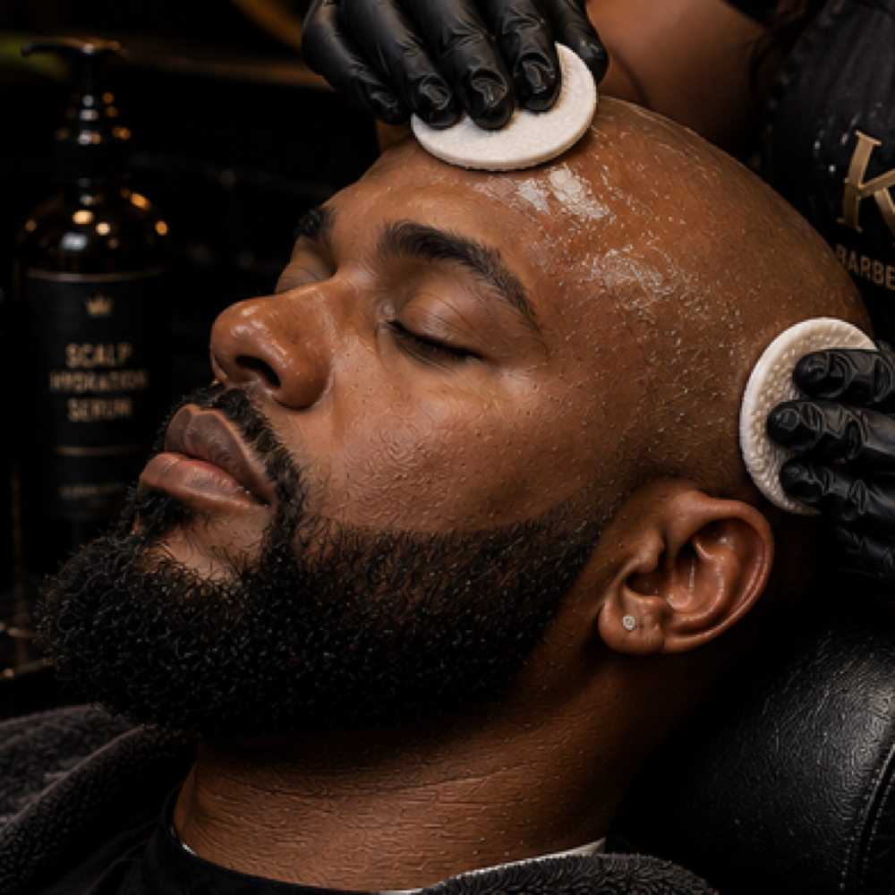 Bald Men's Grooming at Key Barbering in Houston, TX