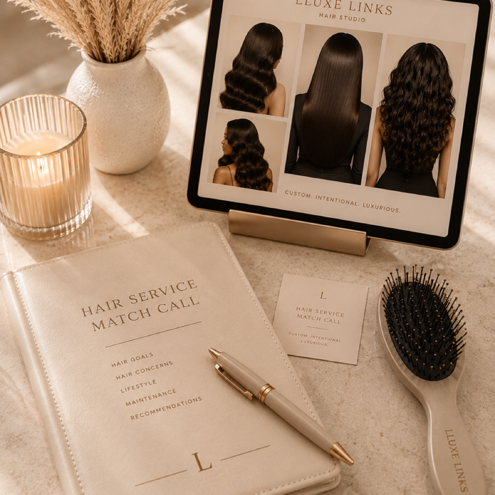 Hair Service Match Call at LLuxe Links in Brooklyn, NY