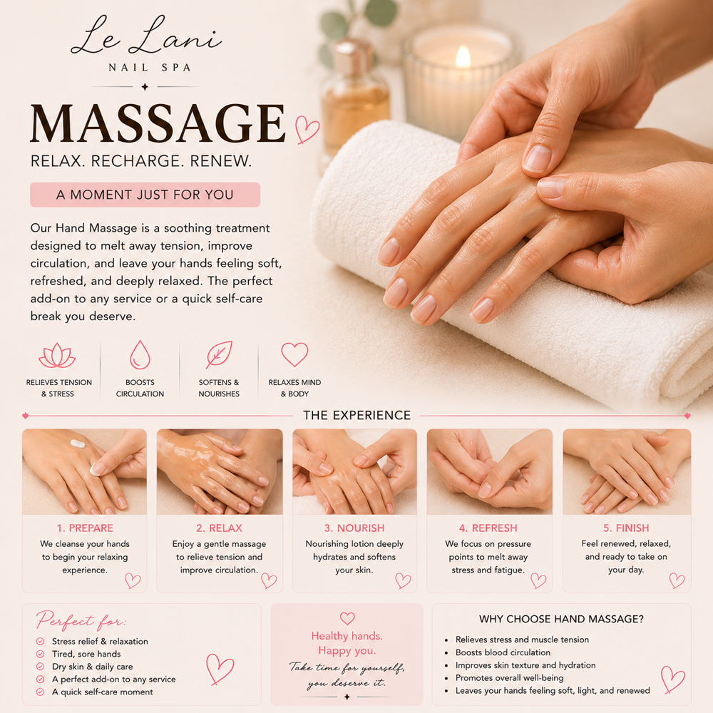 Massage (1 min) at Le Lani Nail Spa in Los Angeles, CA