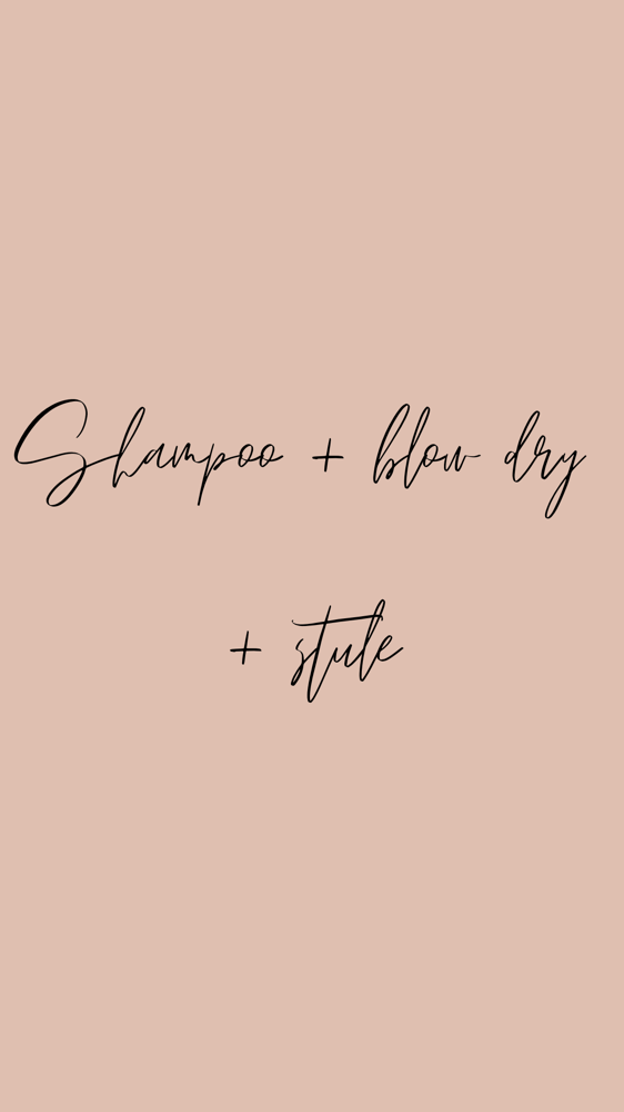 Shampoo + Blowdry + Style