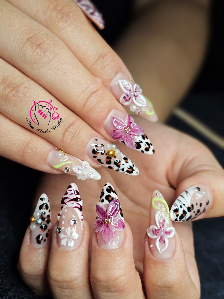 Full Set/Fill In/High-level Art at Glam Nails Studio in Charlotte, NC