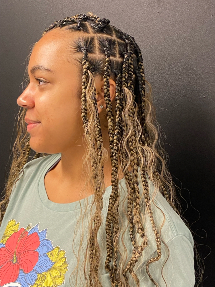 Medium Knotless Braids