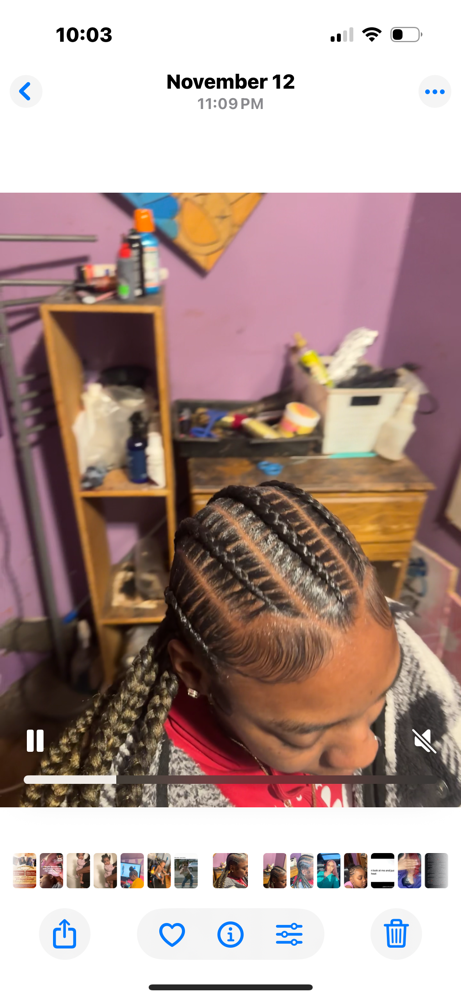 5 stitch braids at KAYTHEESTYLIST in detroit, MI