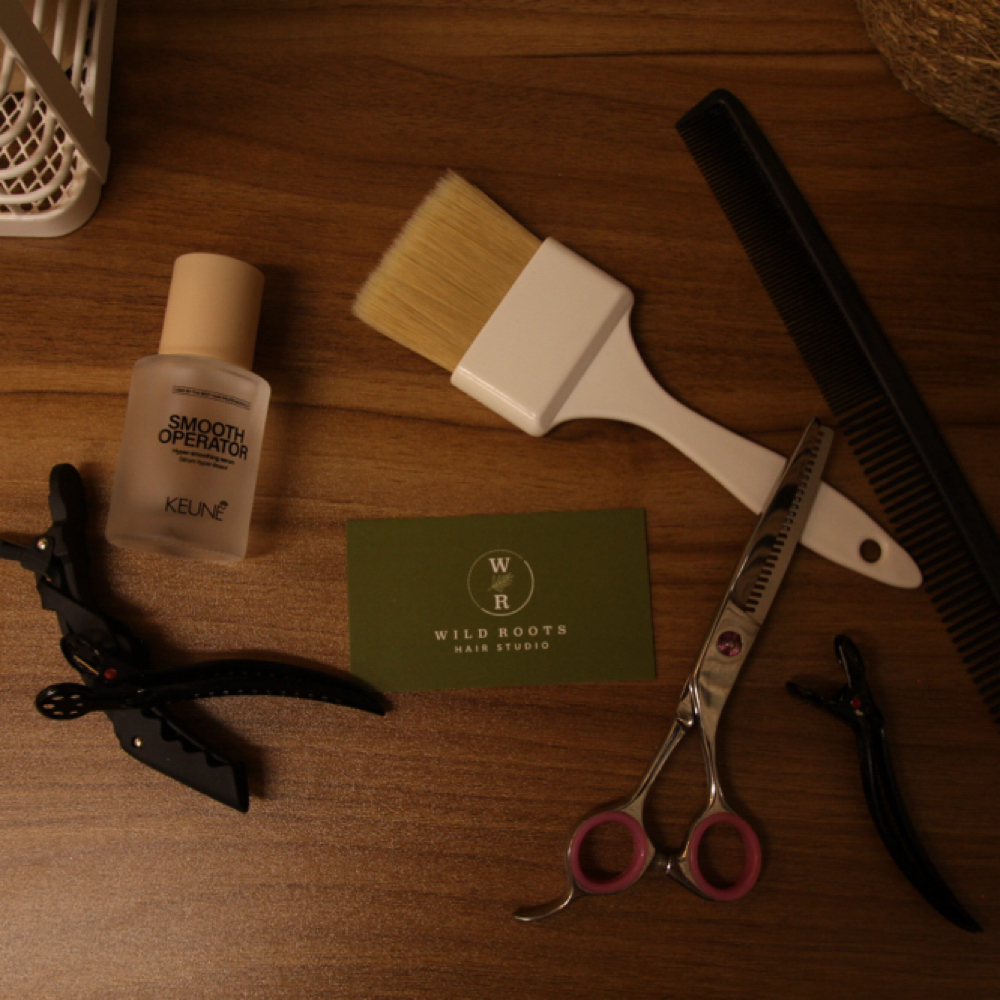 Custom Grey Blending at Wild Roots Hair Studio in Carlsbad, CA