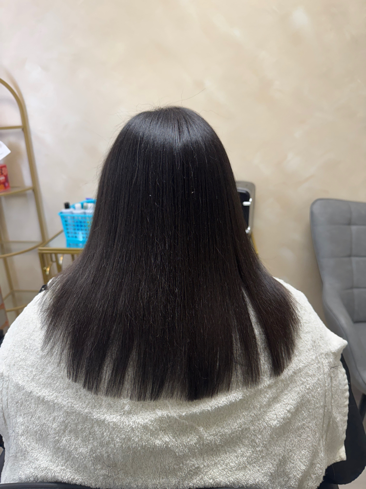 End Trimming at Luxe Impressions in Mansfield, TX