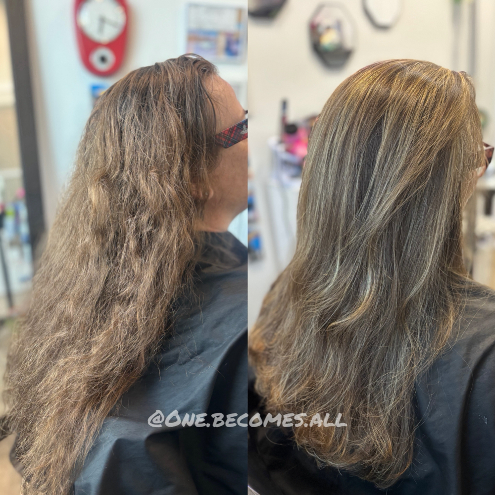 ✨Partial Highlight + K-18🧬 at Blades & Beauty LLC in College Park, MD