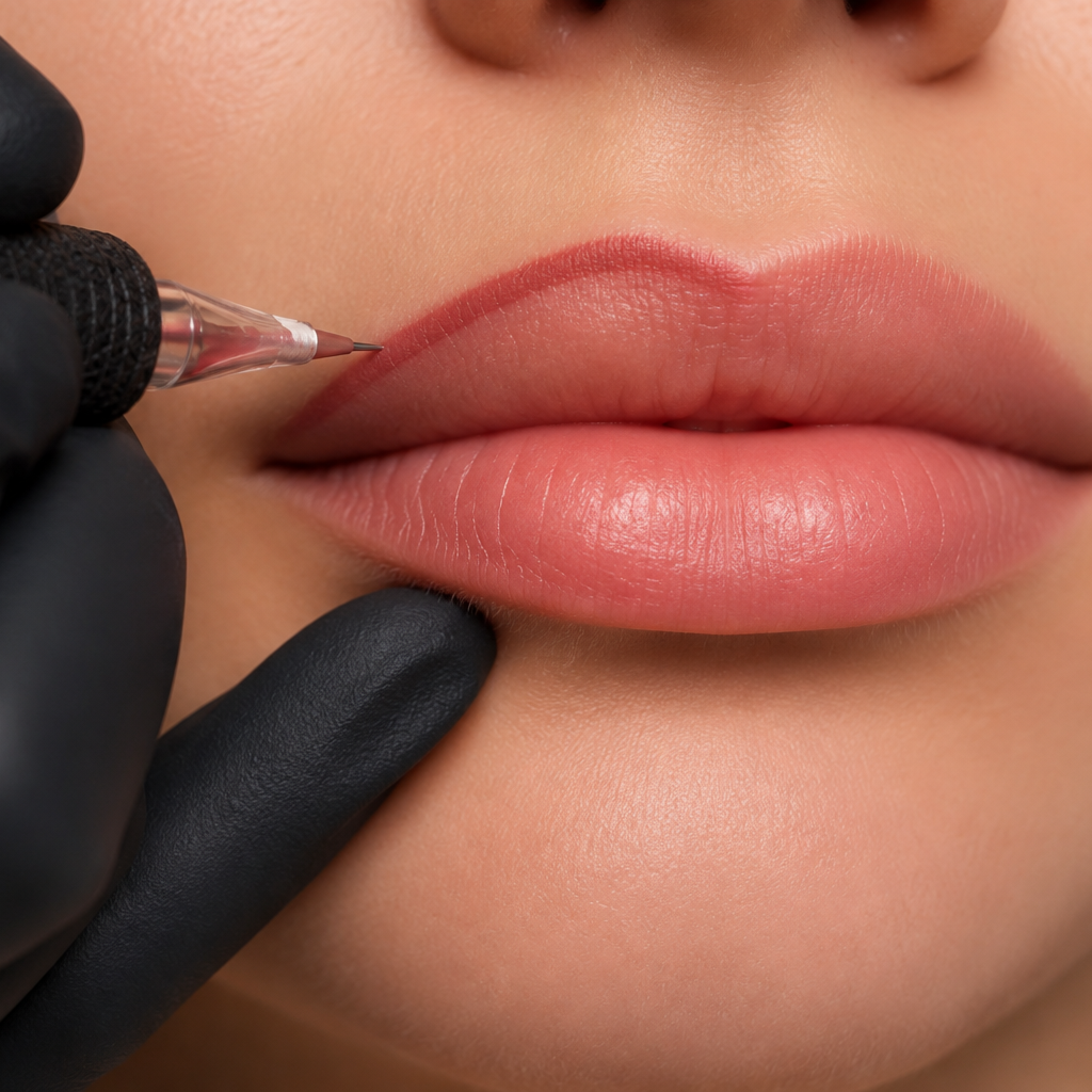 Permanent Lip Liner at Unveil PMU Studio in new york, NY