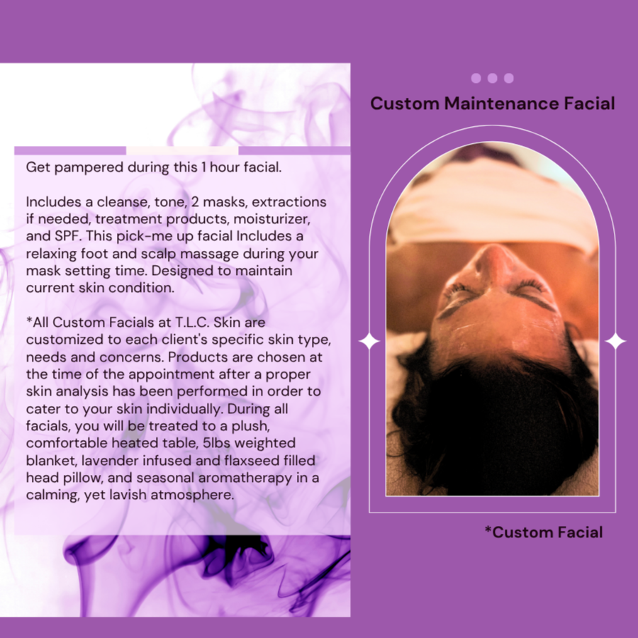 Custom Maintenance Facial at T.L.C. Skin Esthetics Studio in Brookfield, WI