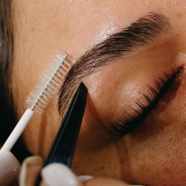 Eyebrow Lamination + wax at Rahil Beauty Esthetics in Canfield, OH