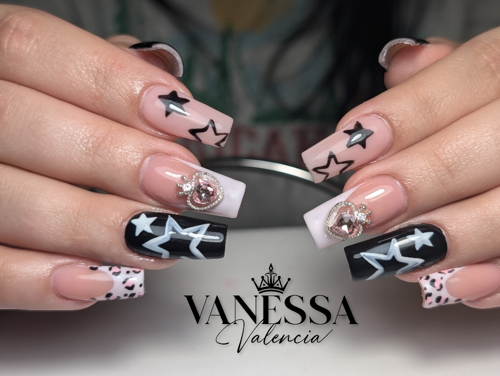 Nails Long Acrylic Refill at Vanne Valencia Nails in plattsburgh, NY