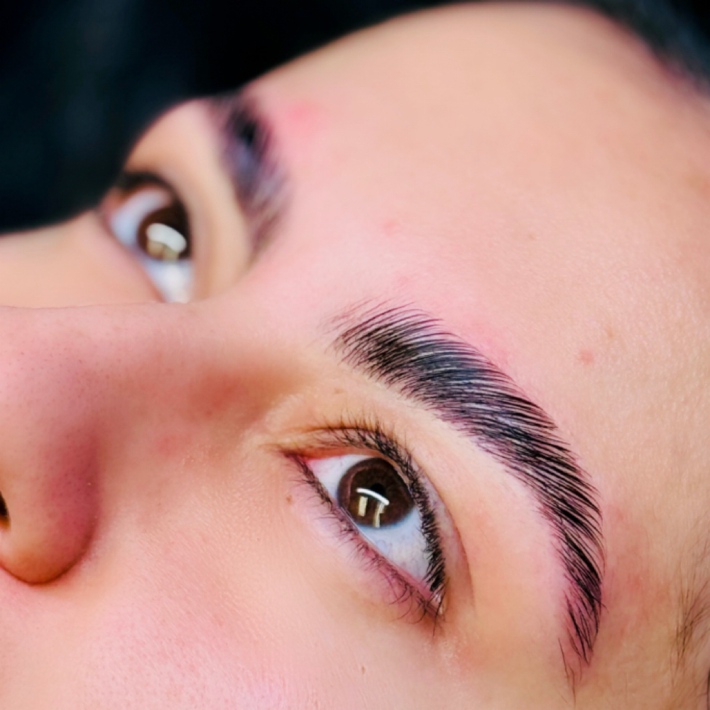 Brow Lamination + 2 Weeks follow Up at Marina Rocha Esthetics in Greensboro, NC