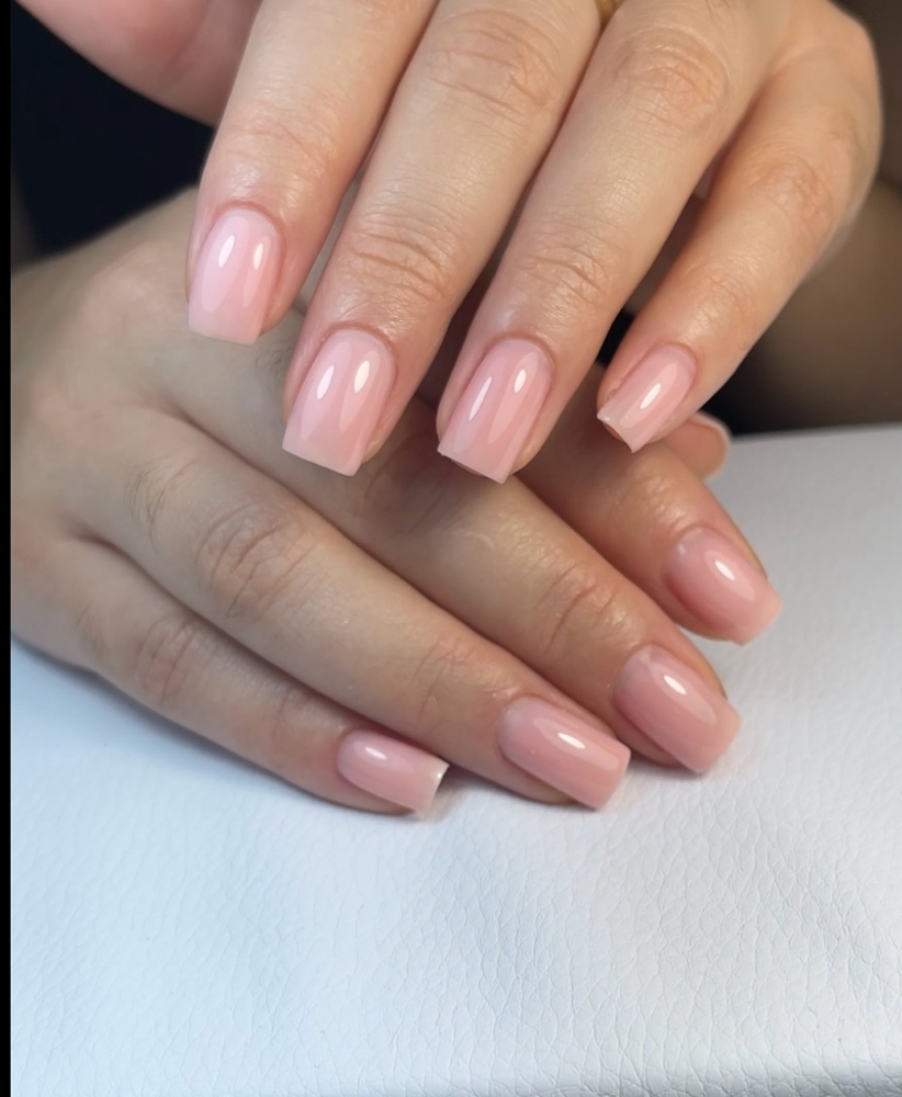 Russian Manicure + hard Gel