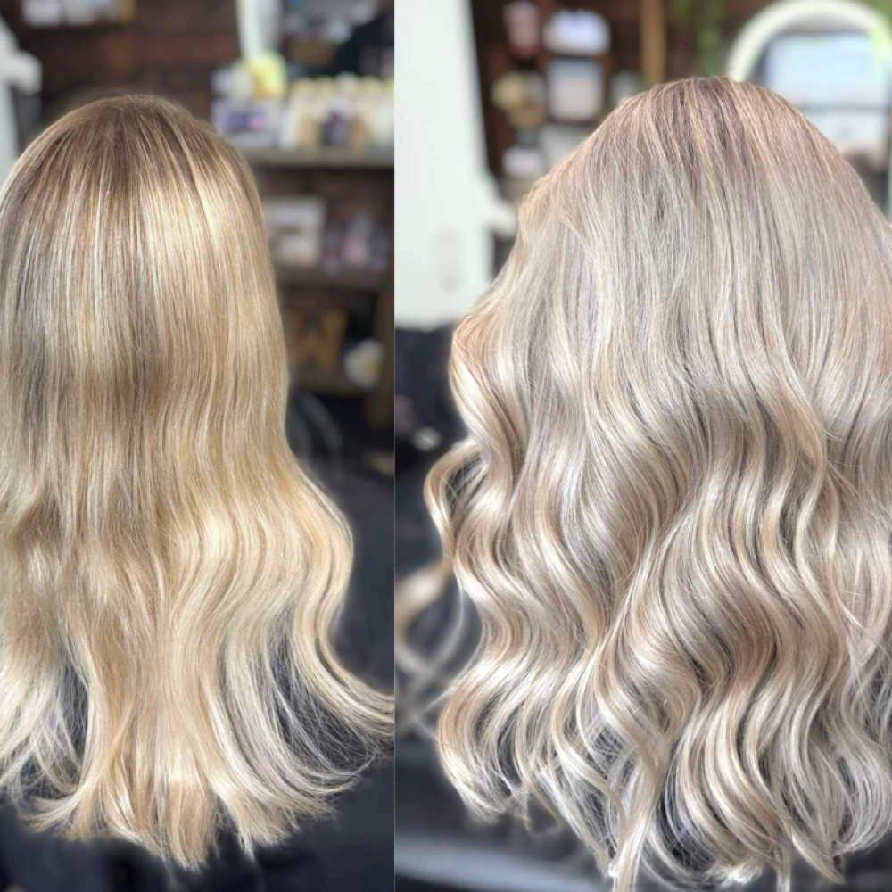Full Highlights at The Black Pearl Hair Salon in Cornelia, GA