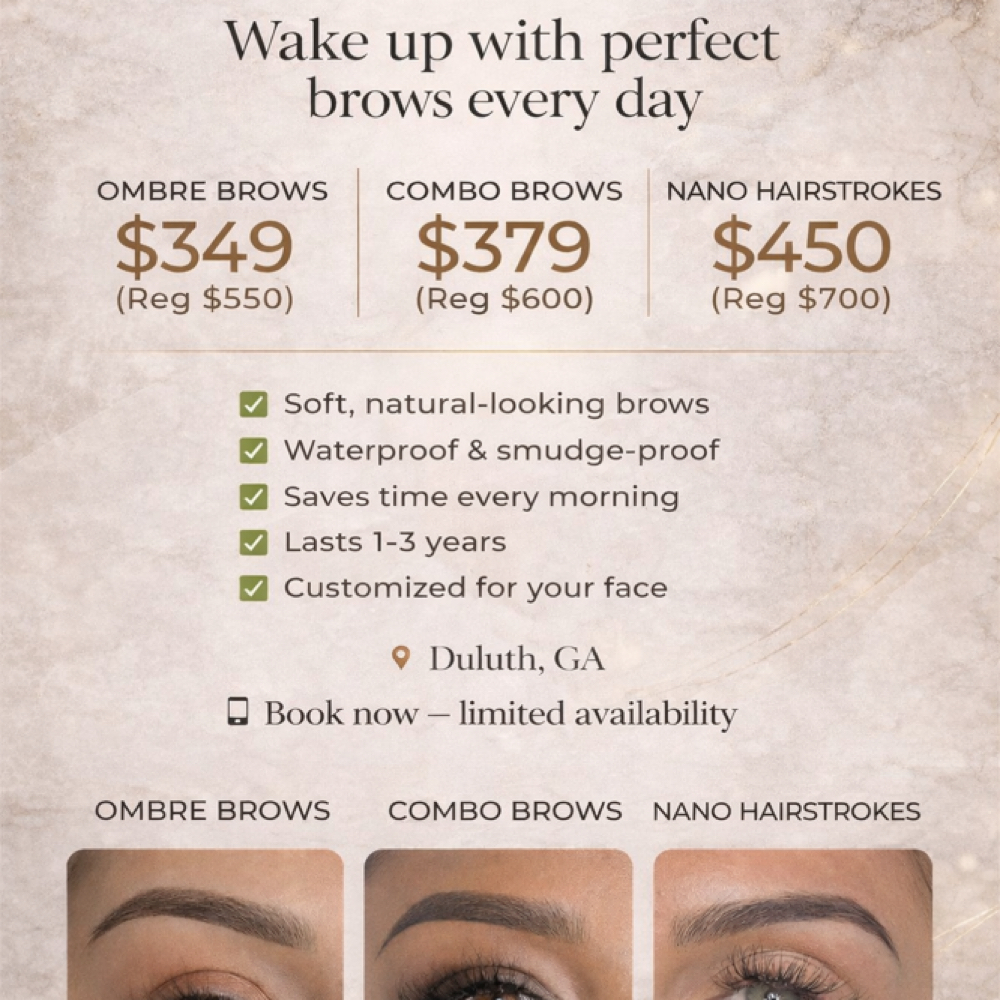 Brow Promotion at JE Beauty & Spa in duluth, GA