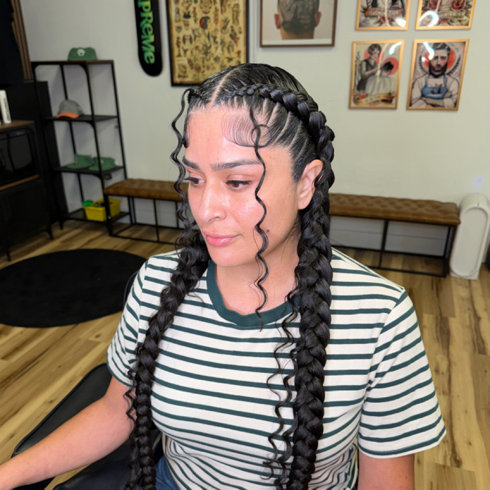 2 Feed-In Braids (HAIR INCLUDED) at GlammedByReesa in Walnut Creek, CA