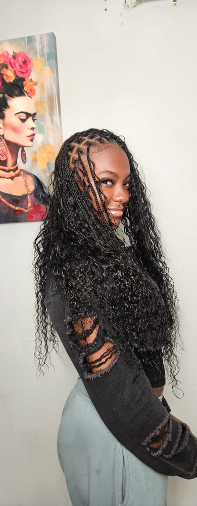 BASIC BOHO MID-BACK BRAZIER LEVEL at Celia Braids in CHARLOTTE, NC