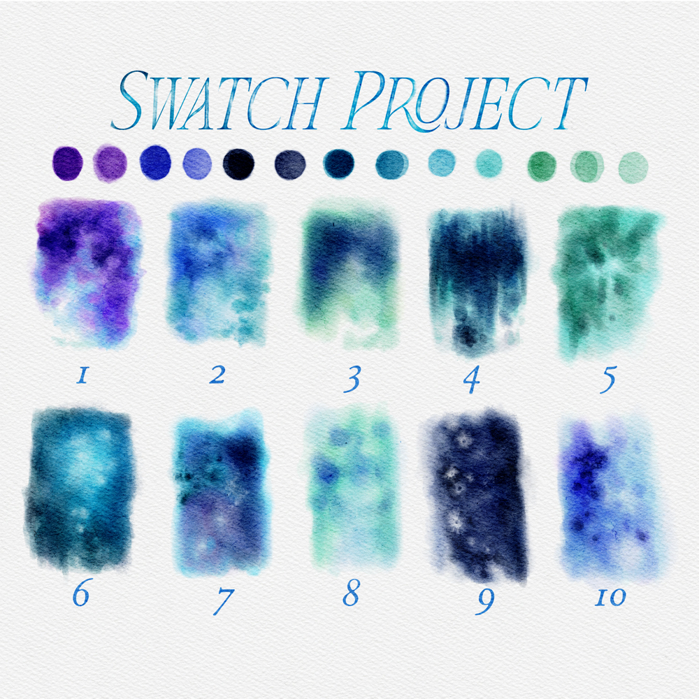 Swatch Project: Aurora Palette at Spectrum Ink Tattoo Studio in Mount Vernon, WA