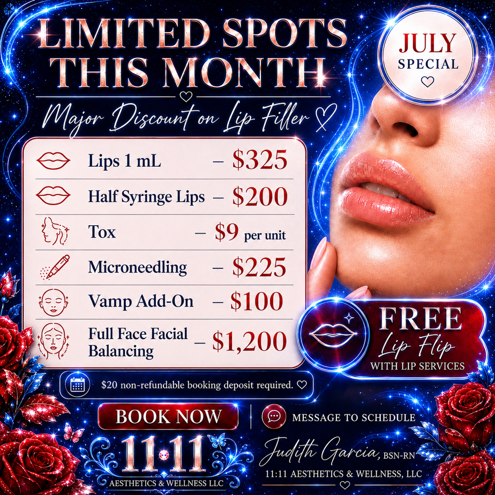 July Special at 1111 Aesthetics & Wellness LLC in Irving, TX