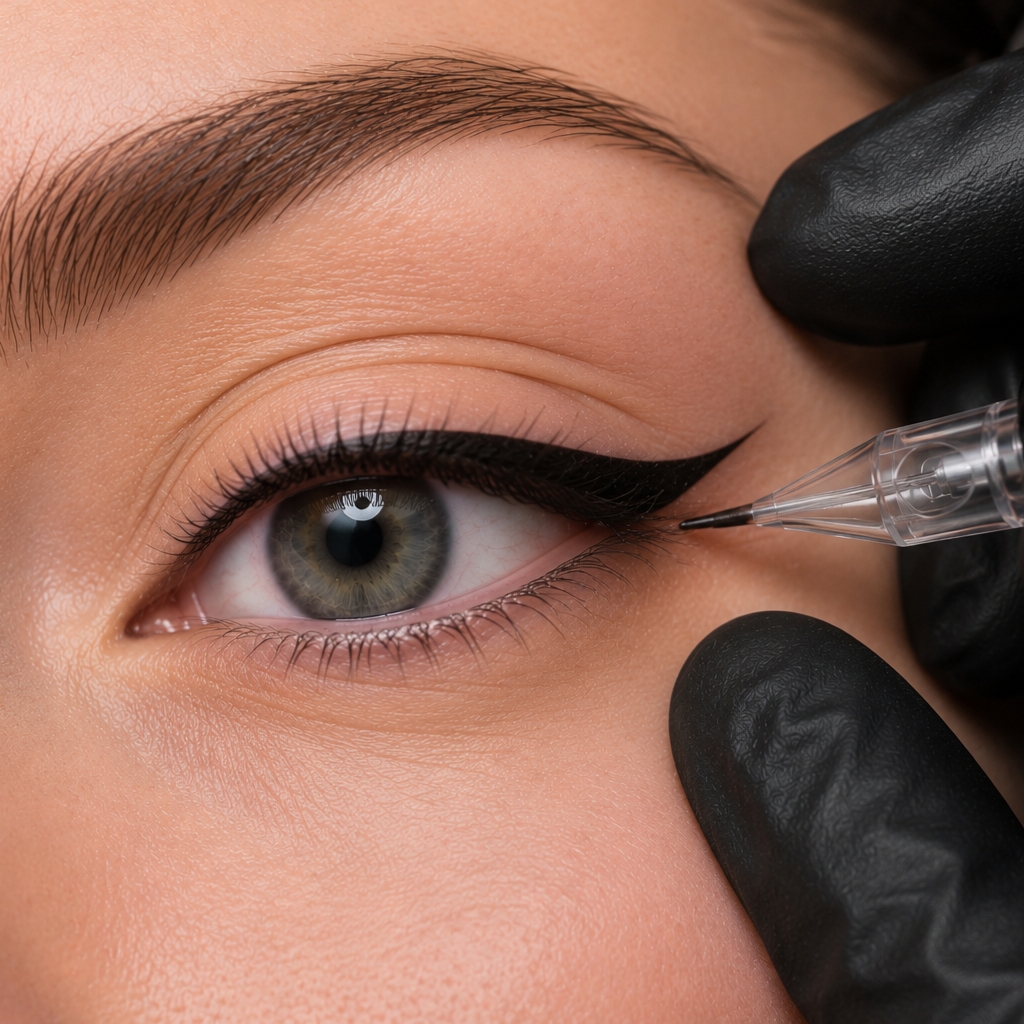 Permanent Eyeliner (Winged) at Unveil PMU Studio in new york, NY