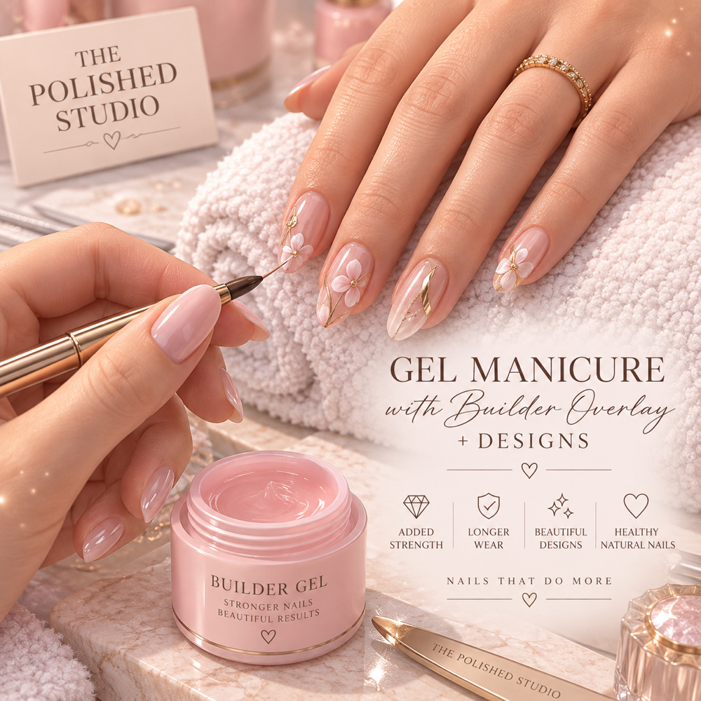 Gel Manicure with Builder Overlay + at The Polished Studio in Howell Township, NJ