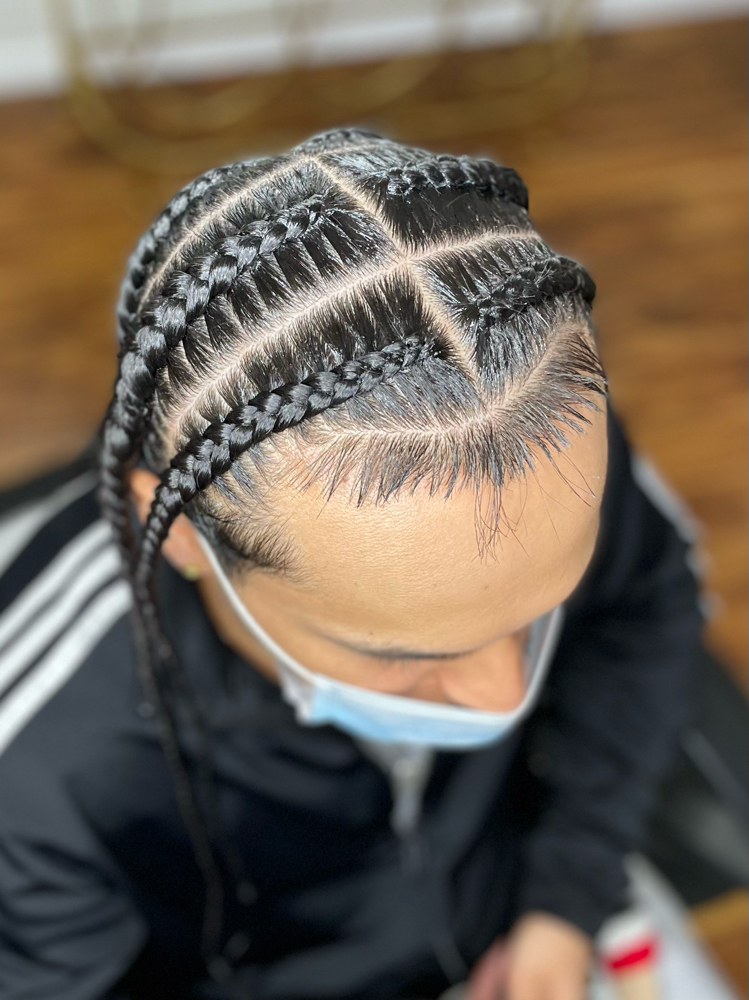 6 Braids (LOW FADE)