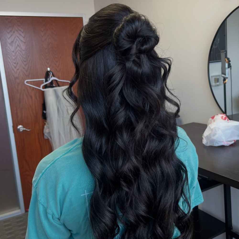 Bridal Hair Trial at Stephanie  Sanchez in Dallas, TX