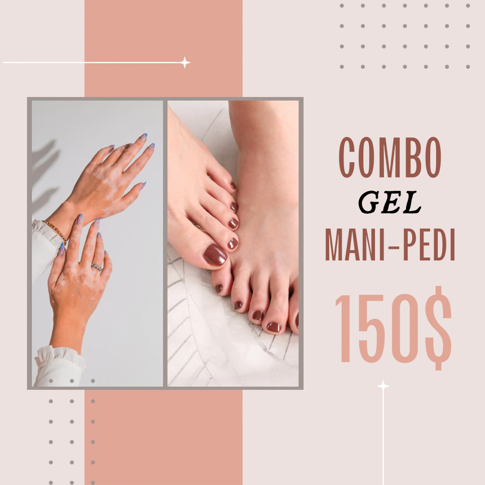Combo gel mani/pedi