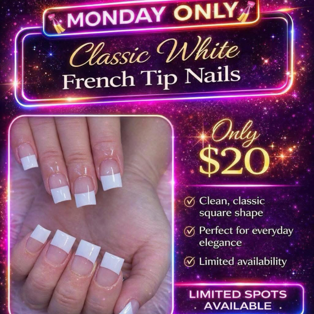French Tip monday!! at Sister Sister Beauty Suites in Weslaco, TX