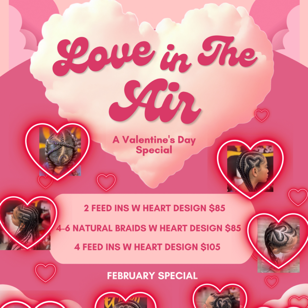 February Heart Special at Honey Hair Salon in Sparks, NV