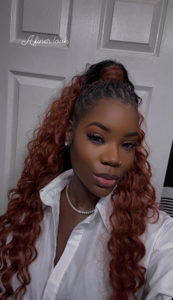Half Up Half Down Over Locs