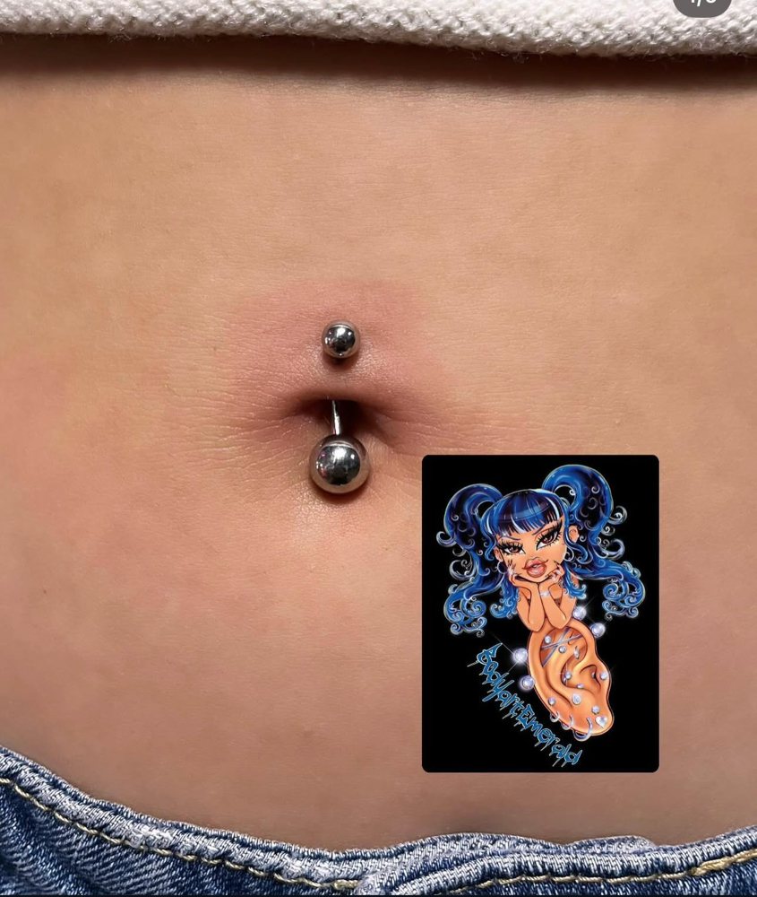 Belly (naval) at Bodyart By Emerald Esme 🖤🕷️ in El Centro, CA