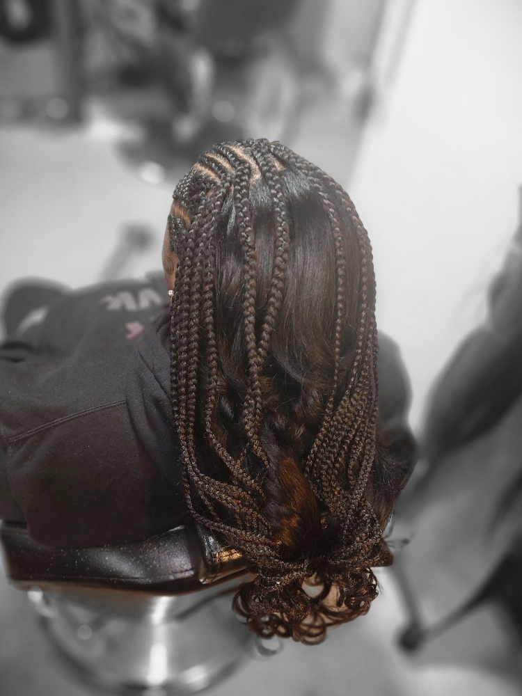 Feed-In Cornrows W/ SEW-IN