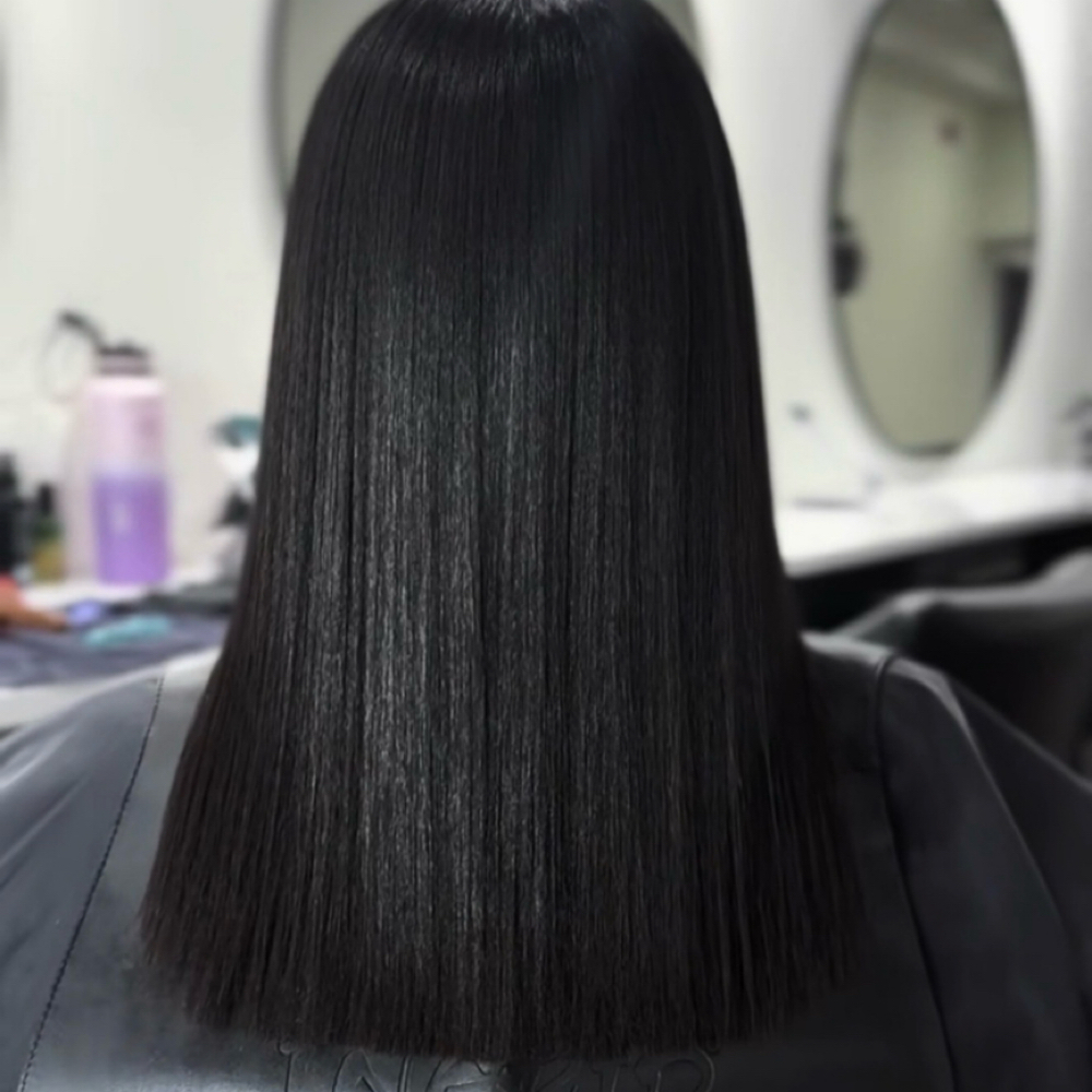 Silk Press at Dvine Hair Studio in King of Prussia, PA