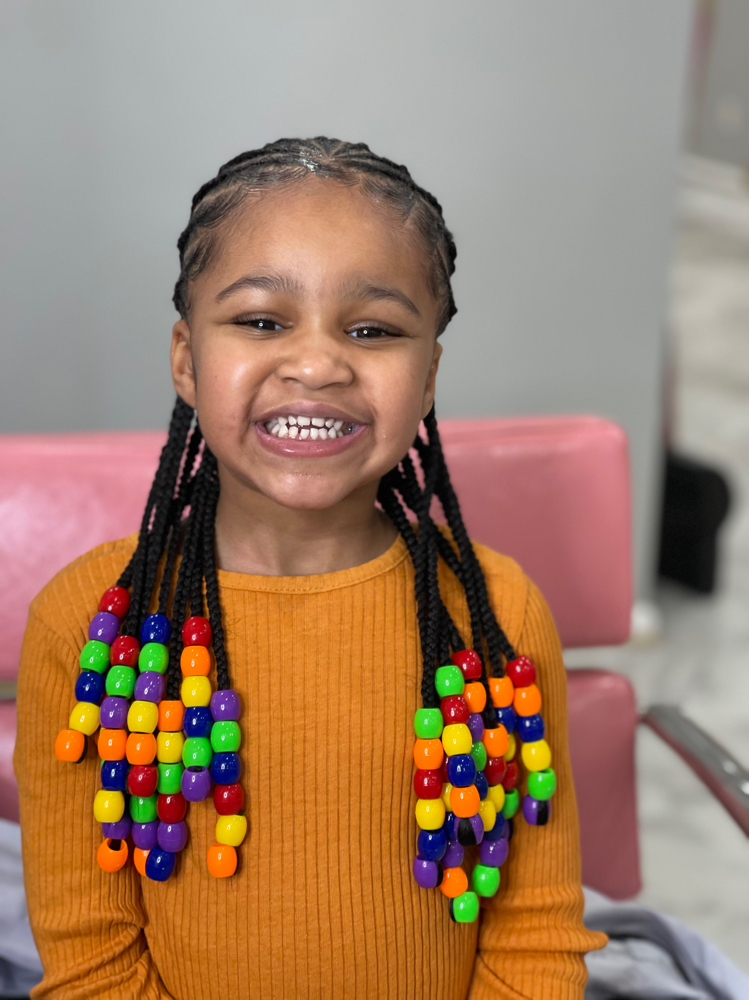 Kids Cornrows w/beads