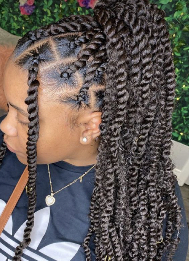 Large Two Strand Twist W/hair at To Be Crowned By Nina Lynn in Emmaus, PA