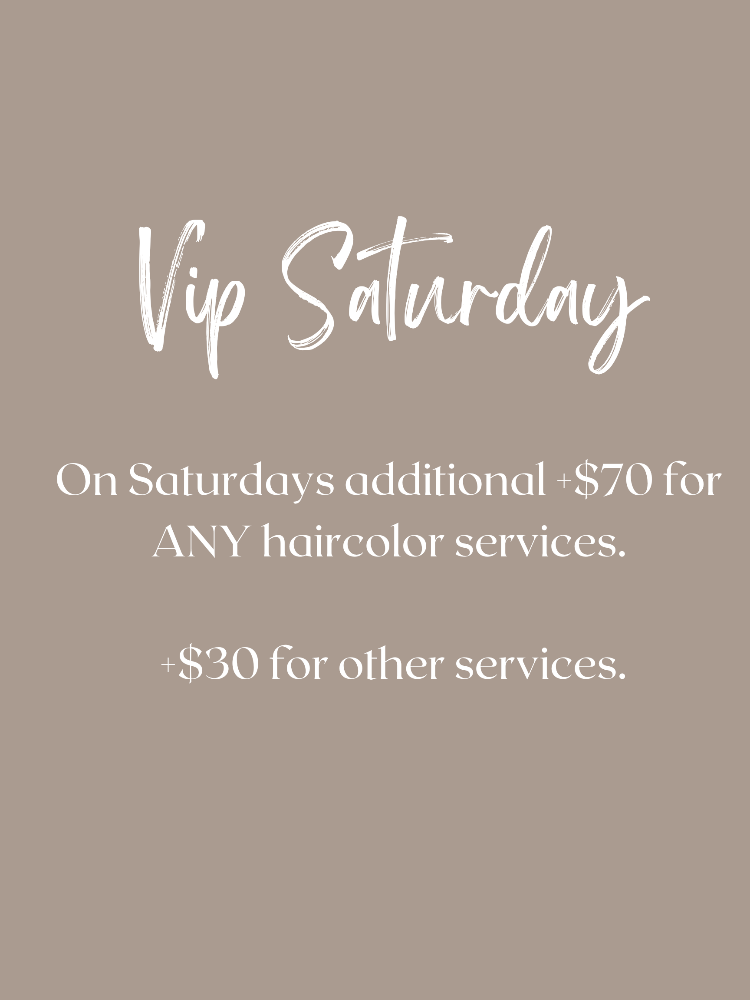 VIP SATURDAY Do Not Book