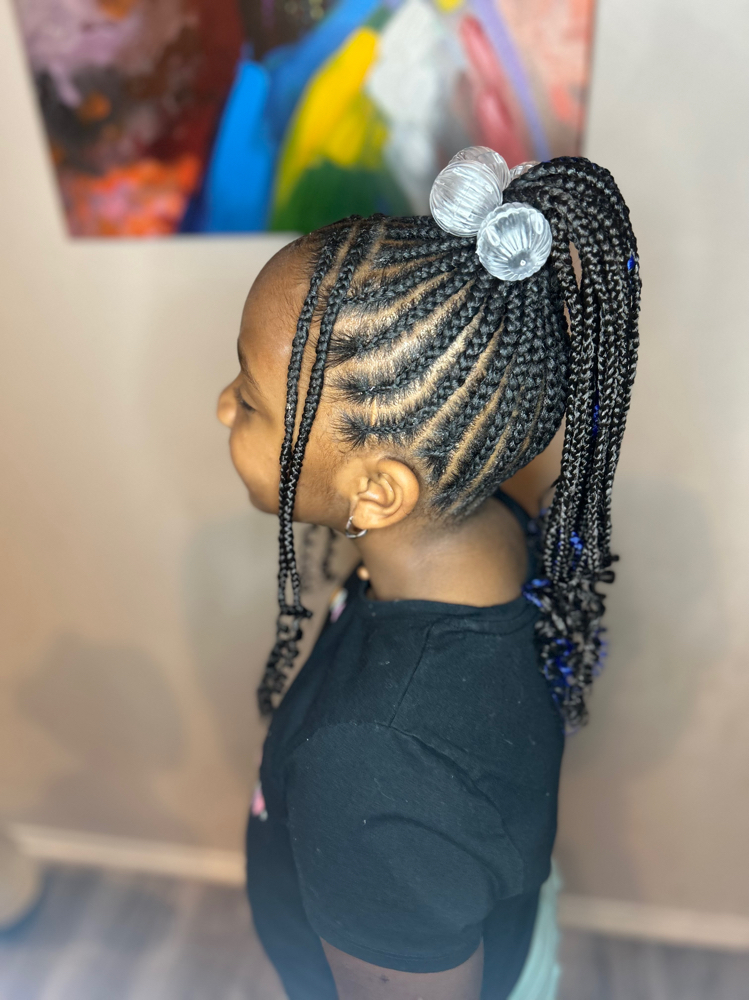 Kids braided Ponytail